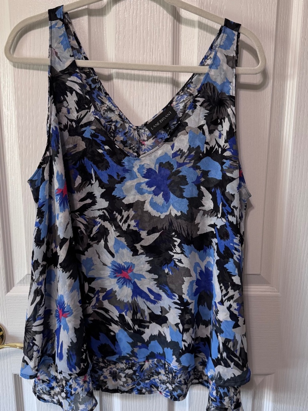 Lane Bryant Women’s Floral (Chiffon?) Tank Top, Size 18